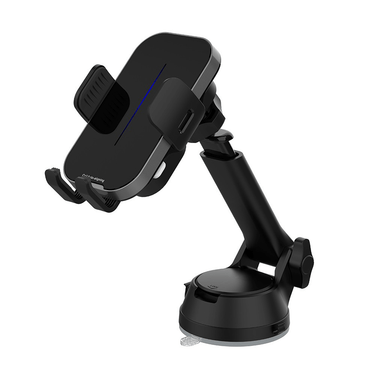 Induction Car Mount: Auto-Scaling, Wireless Charging, 360° Rotation, Stability Lock